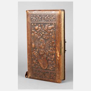 Kabinett-Fotoalbum mit Wappenkartusche