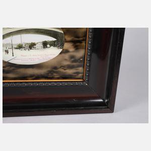 Hinterglasfoto Plauen ”Friedrich-August-Brücke”