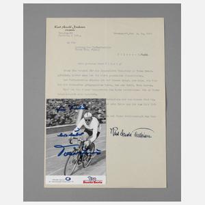 Drei Autogramme deutscher Persönlichkeiten