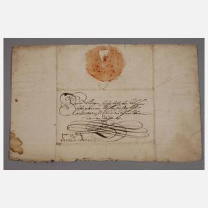 Urkunde Markgraf Friedrich Wilhelm zu Brandenburg