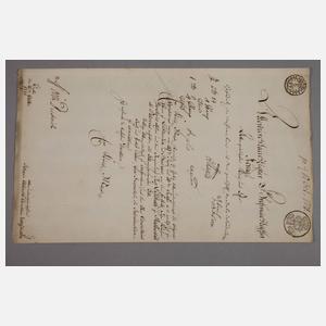 Zwei Urkunden Preussen