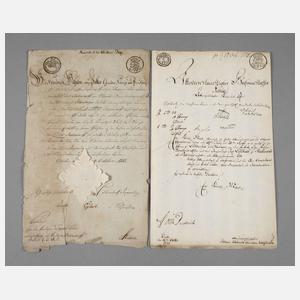 Zwei Urkunden Preussen