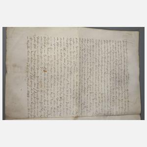 Urkunde Herzog Ernst zu Sachsen