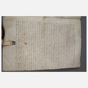 Urkunde Herzog Ernst zu Sachsen