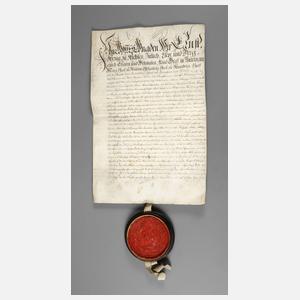 Urkunde Herzog Ernst zu Sachsen