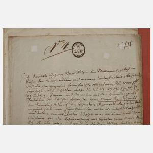 Zwei Urkunden Wallmenich 1816/1819