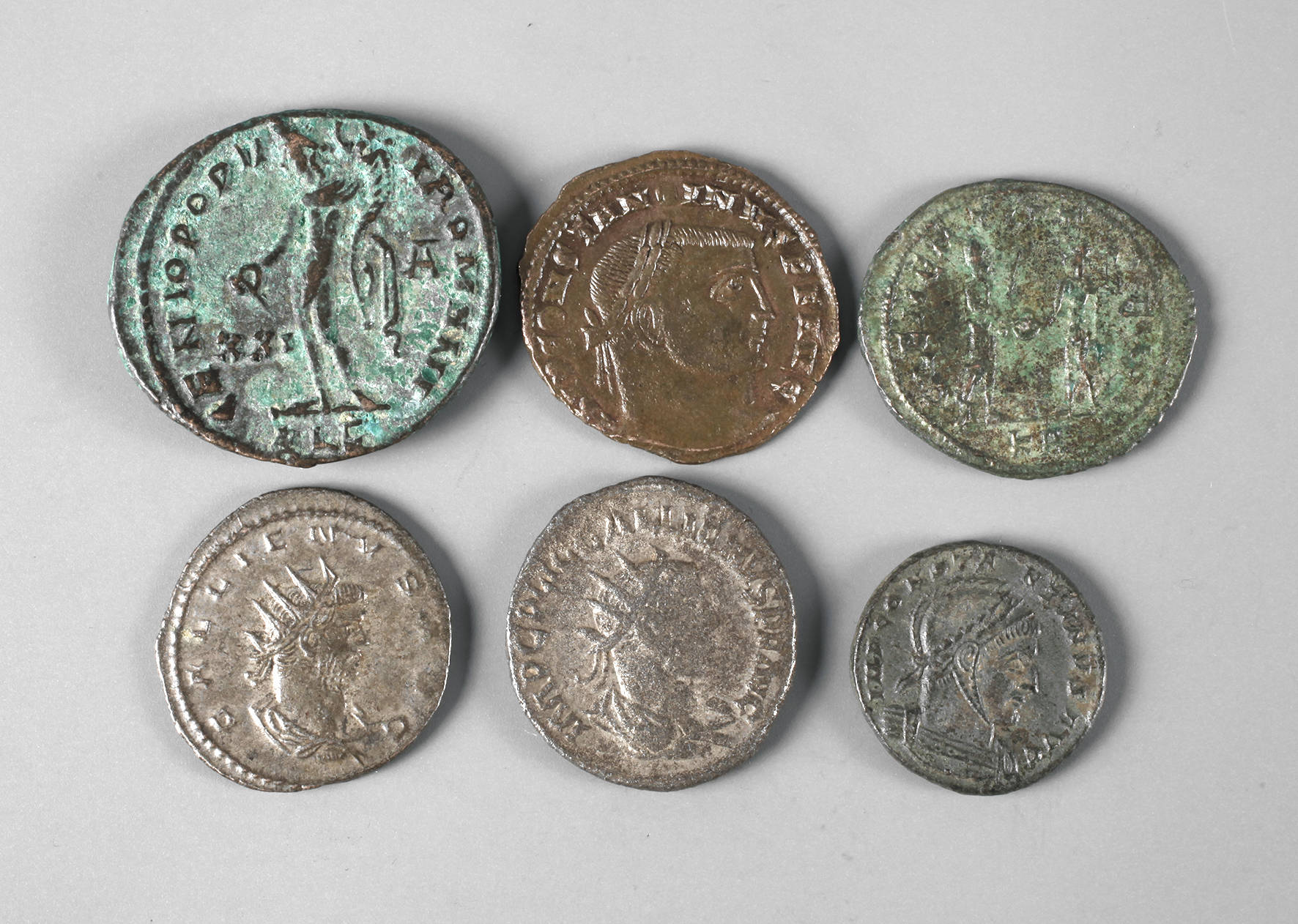 Sechs Münzen römische Kaiserzeit