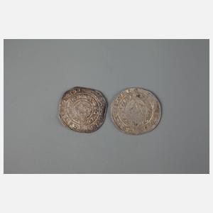 Vier Münzen Böhmen