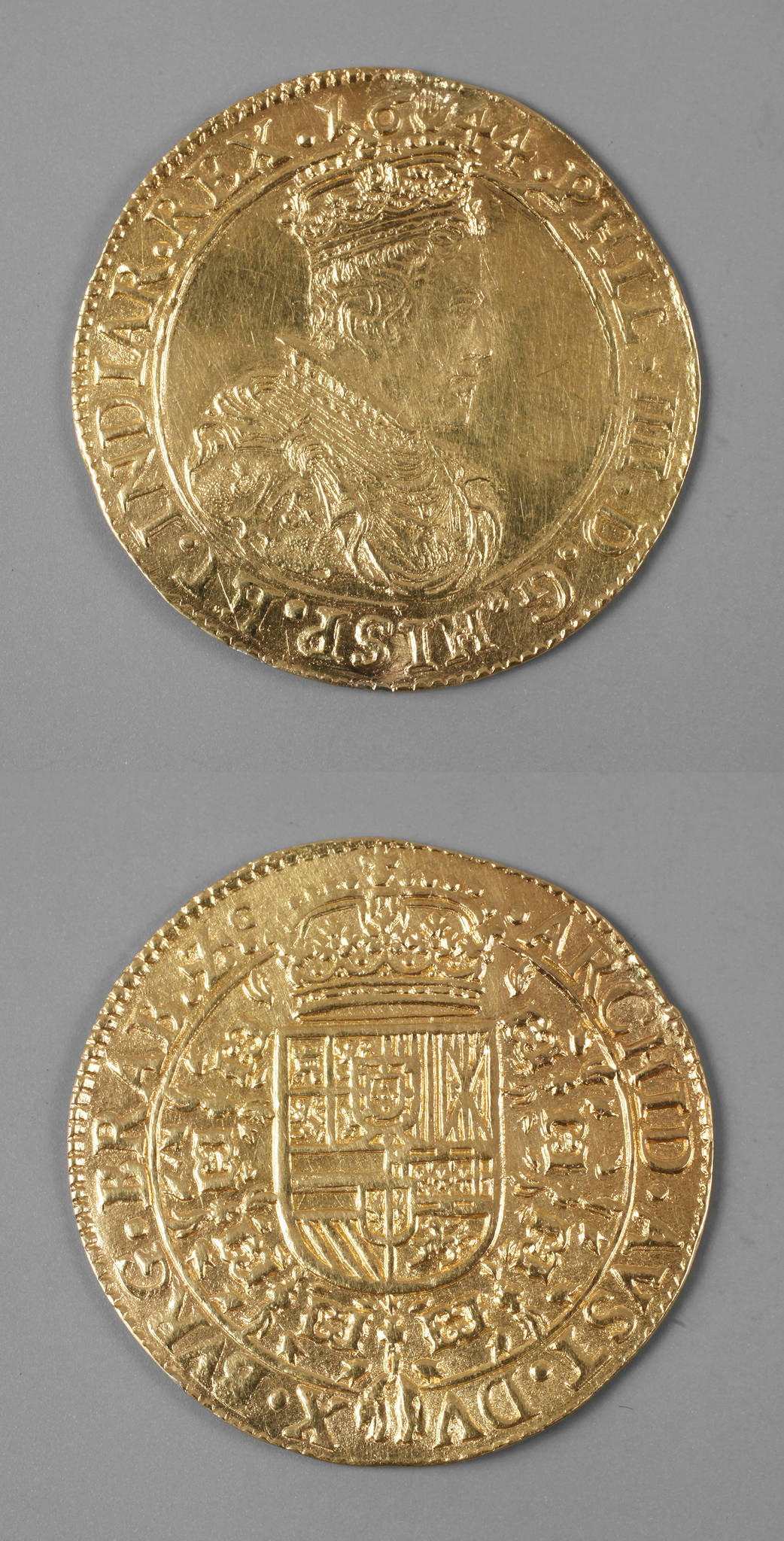 Goldmünze Belgien 1644