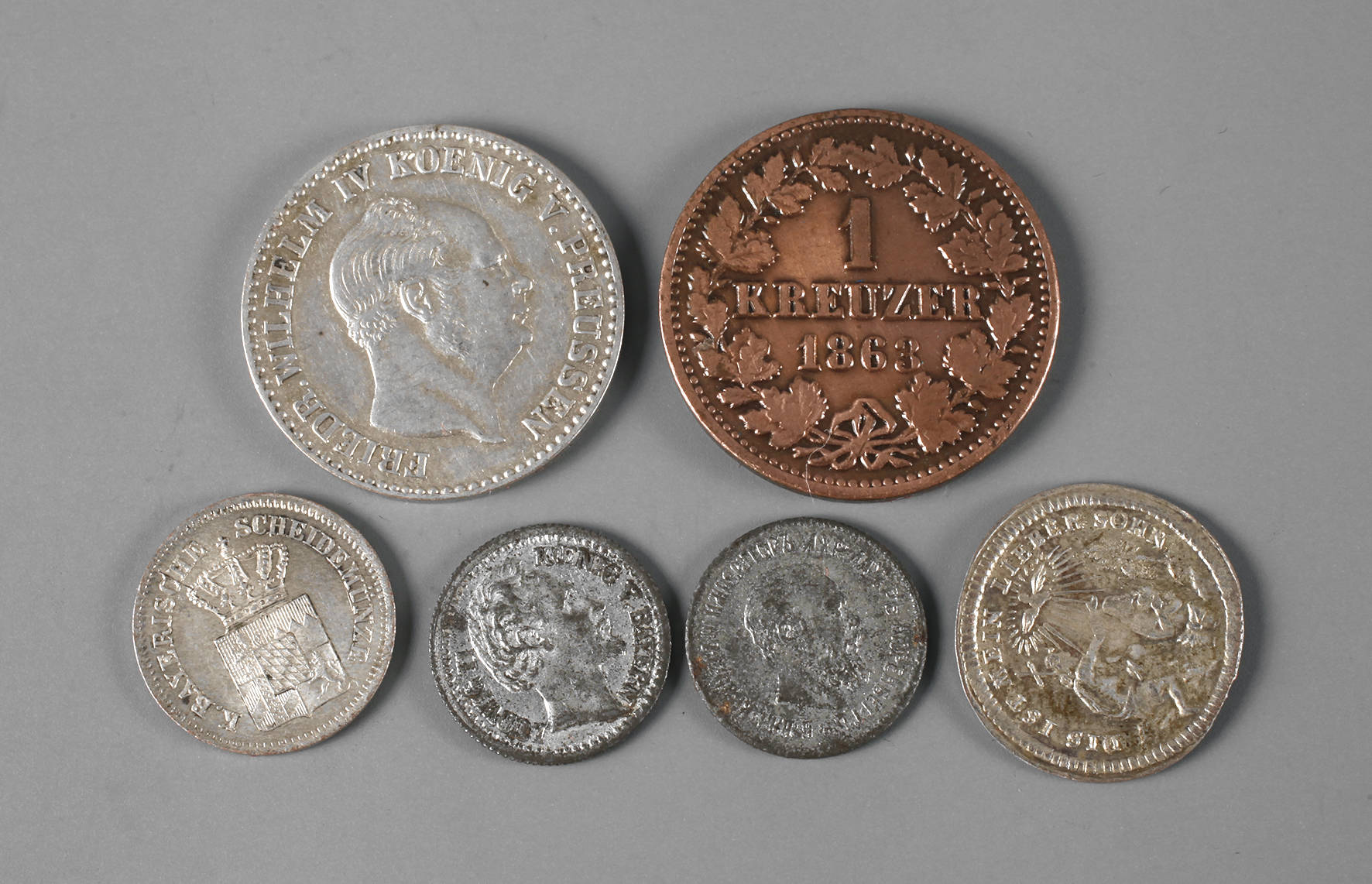 Fünf Kleinmünzen