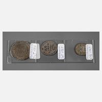 Drei Kleinmünzen Silber111