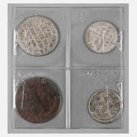 Vier Kleinmünzen RDR111