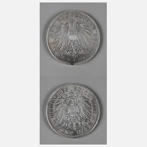 Fünf Mark Lübeck 1913