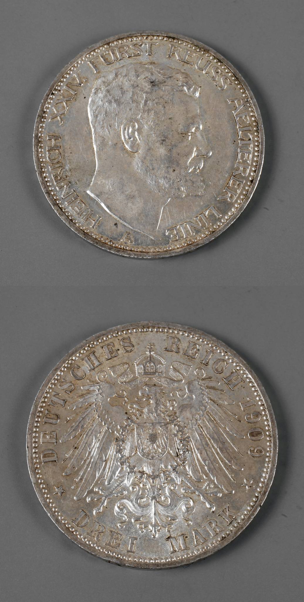 Drei Mark Reuß 1909