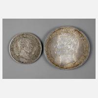 Zwei Münzen Sachsen111