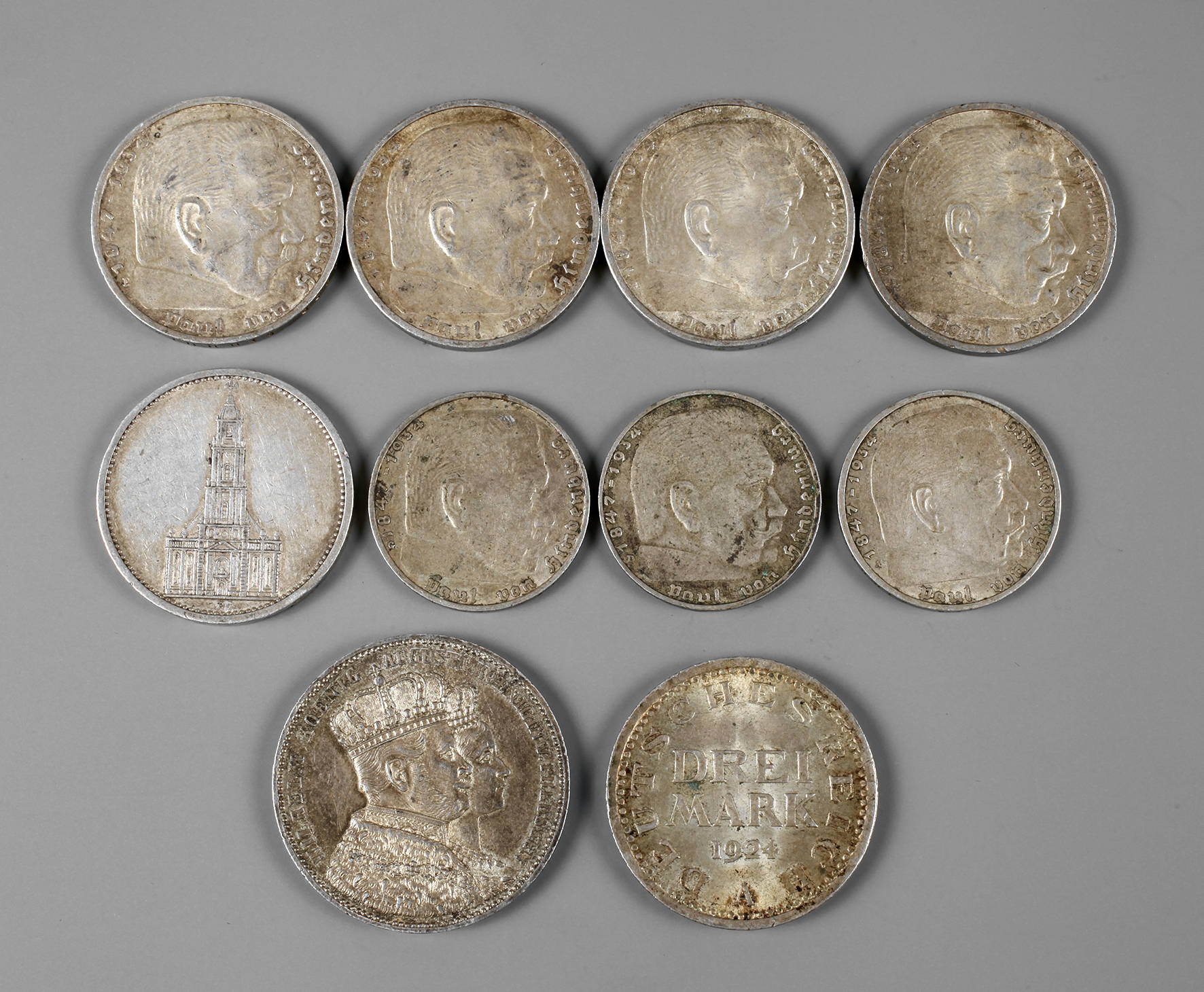 Münze Preußen und Posten Reichsmark