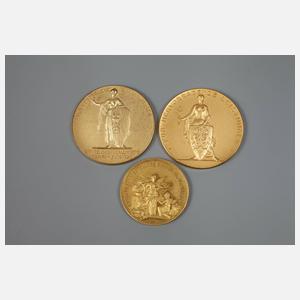 Drei Medaillen Gastgewerbe