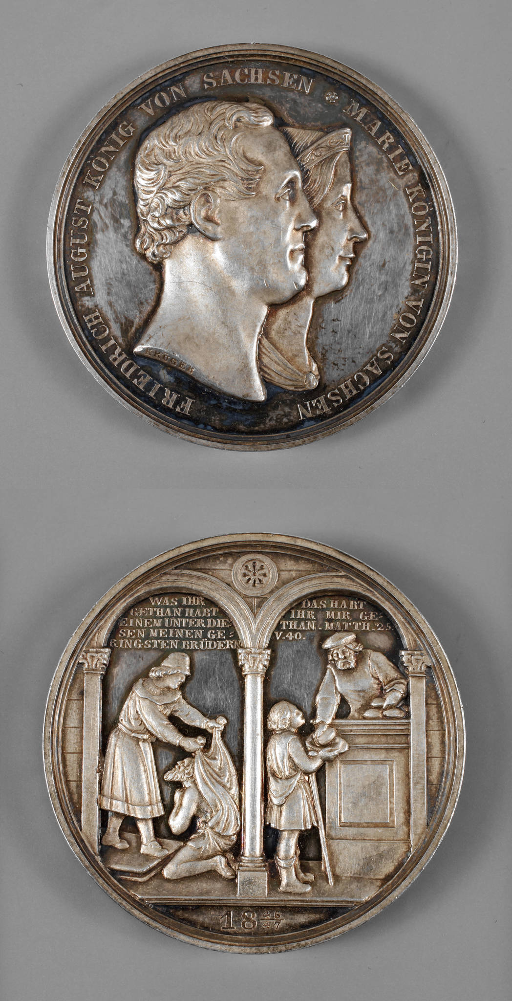 Schwere Silbermedaille Sachsen