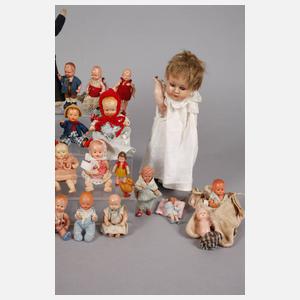Großes Konvolut Puppenstubenpuppen