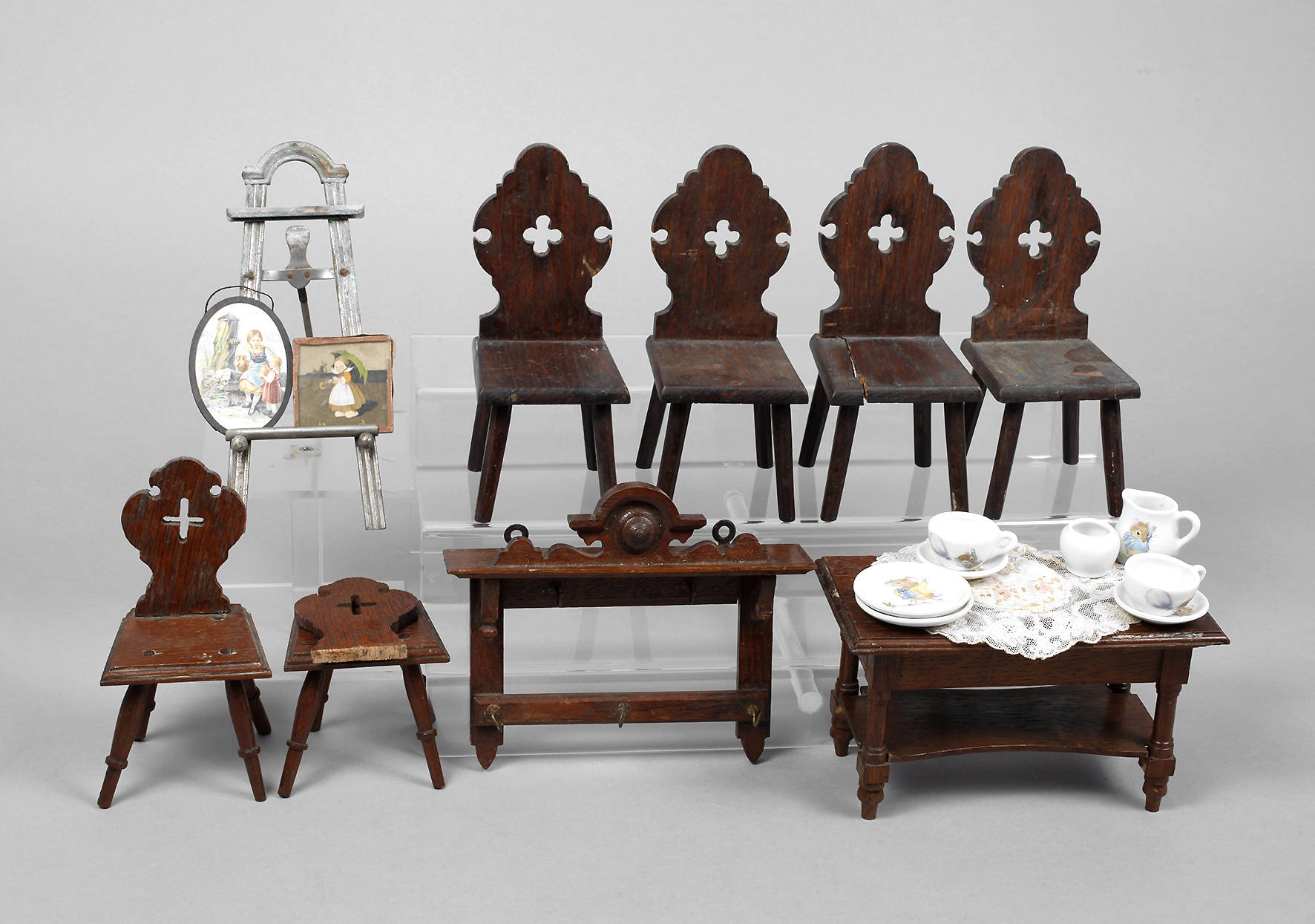 Konvolut Puppenstubenzubehör