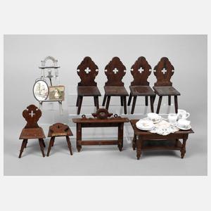 Konvolut Puppenstubenzubehör