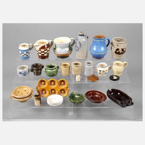 Konvolut Bauernkeramik