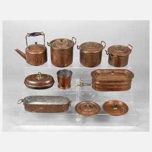 Konvolut Kupfergeschirr