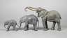 Drei Lineol Elefanten