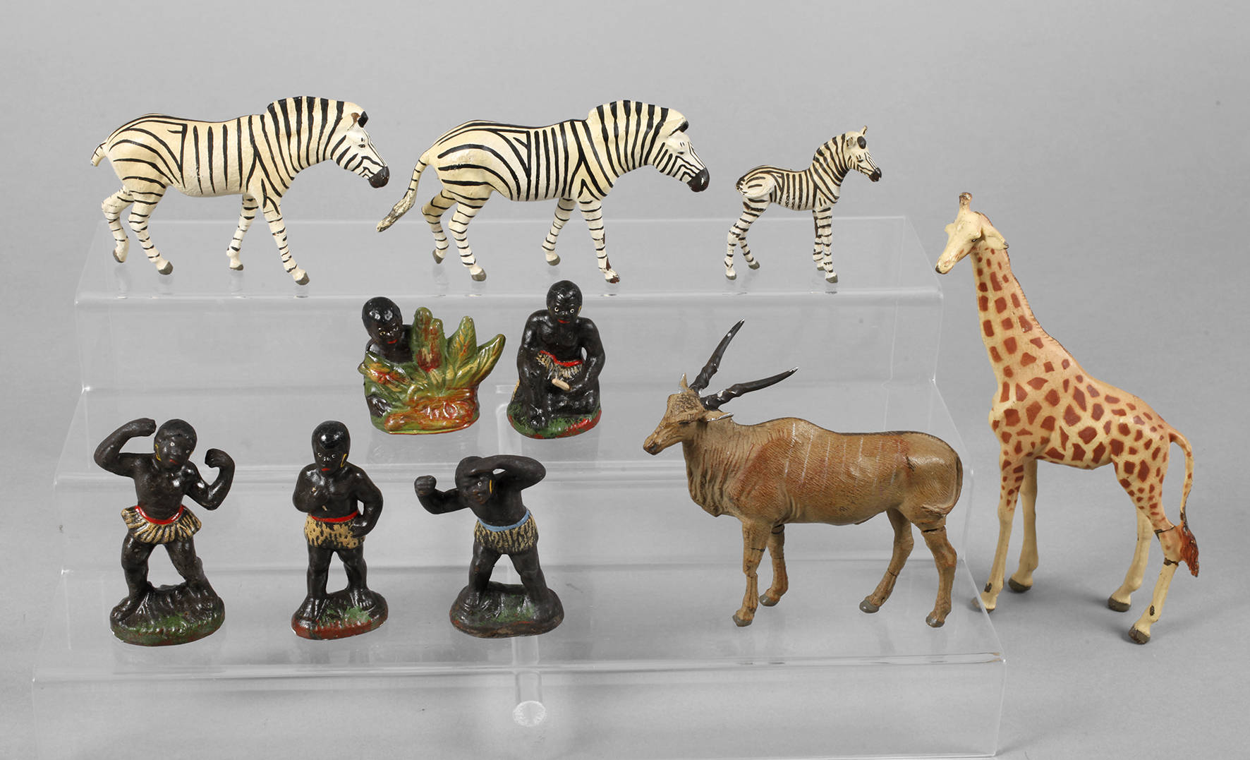 Konvolut Wildtiere und Afrikaner