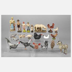 Konvolut Bauernhoffiguren