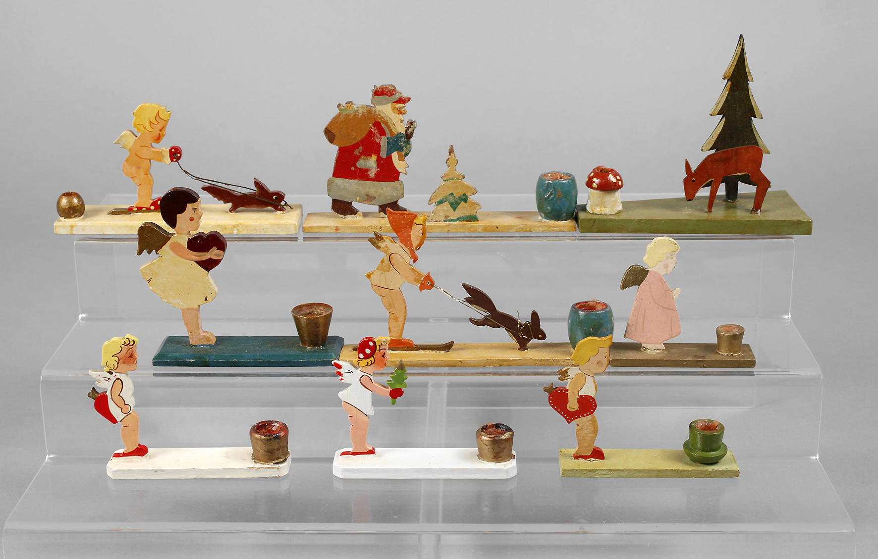 Konvolut Kerzenhalter Erzgebirge