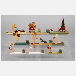 Konvolut Kerzenhalter Erzgebirge