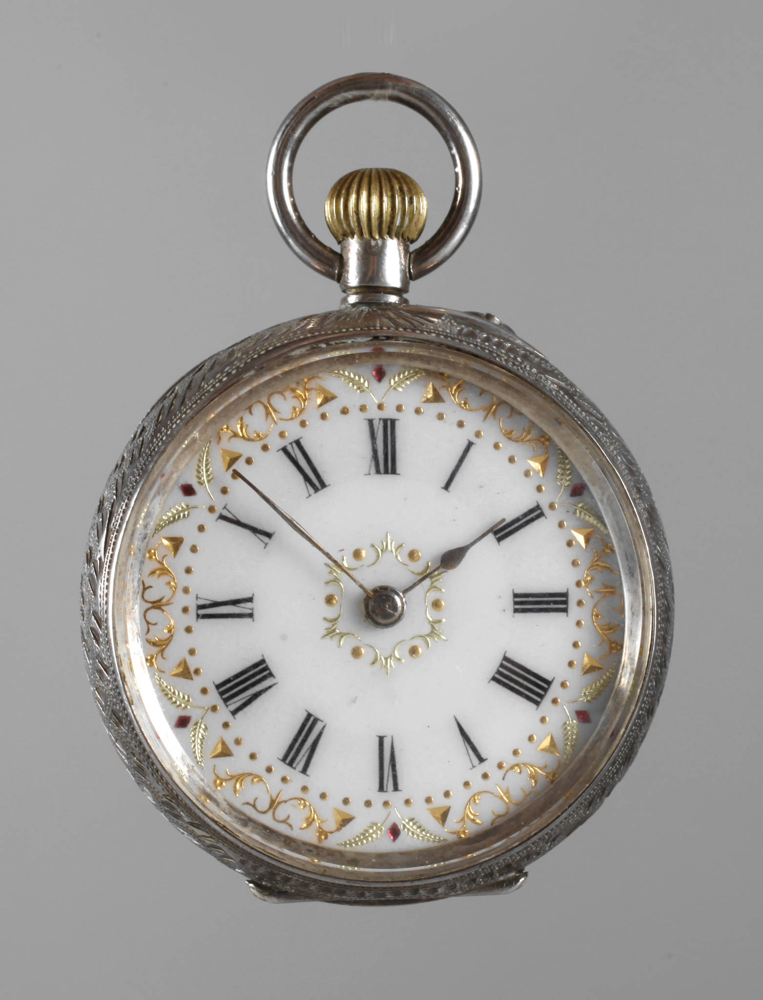 Damentaschenuhr Silber