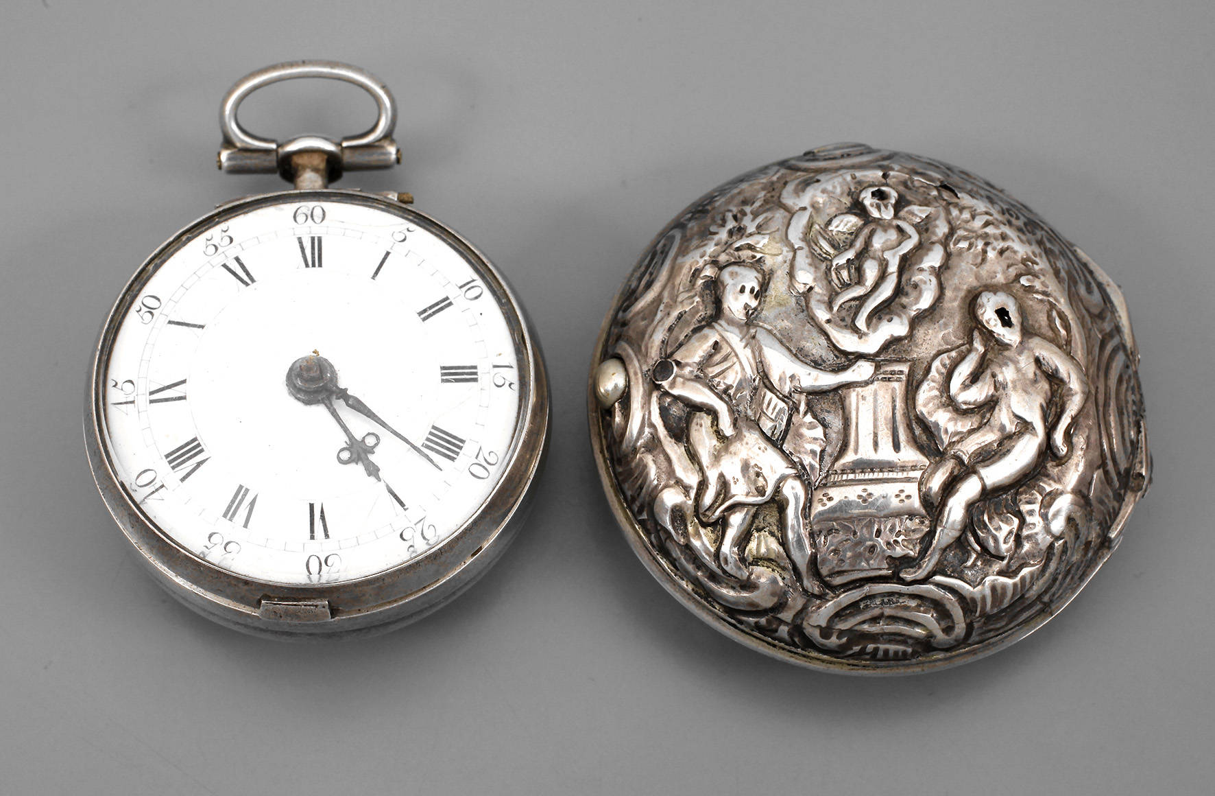 Feine Spindeltaschenuhr