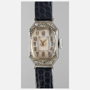 Damenarmbanduhr Gold Art déco