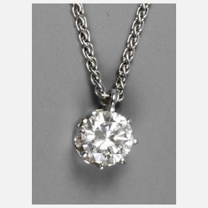 Solitärbrillant in Krappenfassung