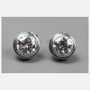 Paar Brillant-Ohrstecker
