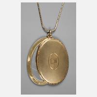 Großer Medaillonanhänger Gold111