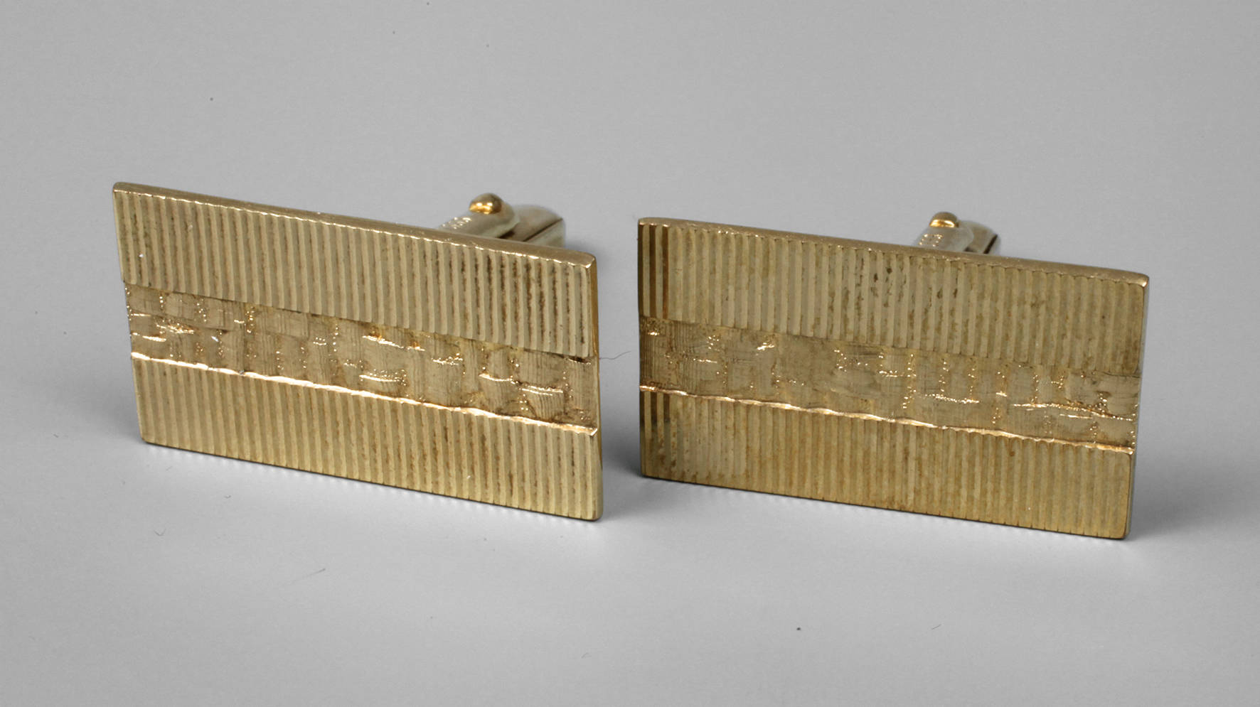 Paar Manschettenknöpfe Gold