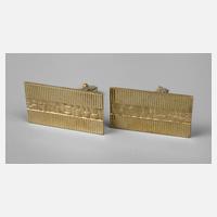 Paar Manschettenknöpfe Gold111