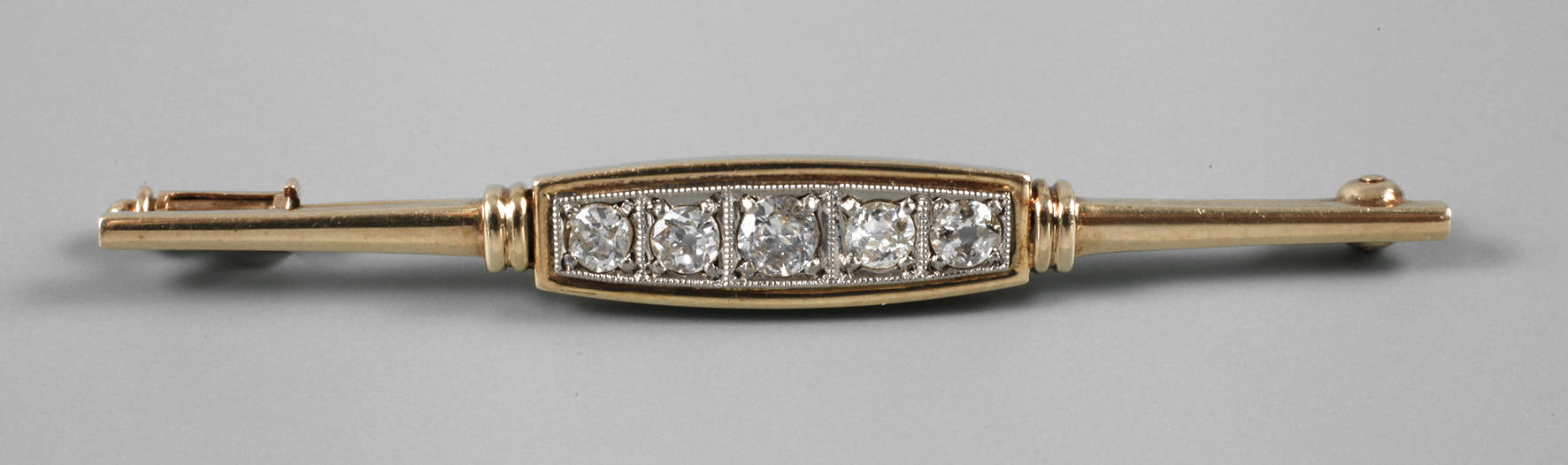 Stabbrosche mit fünf Brillanten