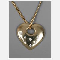 Goldkette mit Herzanhänger111