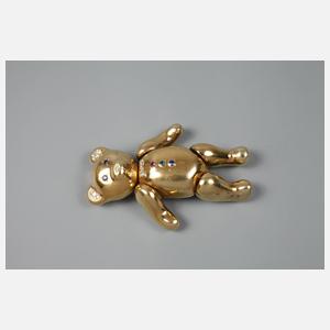 Brosche/Anhänger als Teddybär