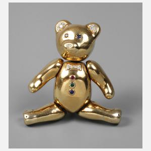 Brosche/Anhänger als Teddybär