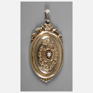 Medaillon Schaumgold