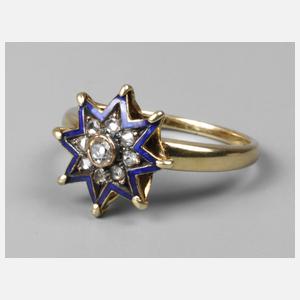 Diamantring Biedermeier