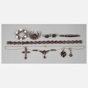 Konvolut Granatschmuck