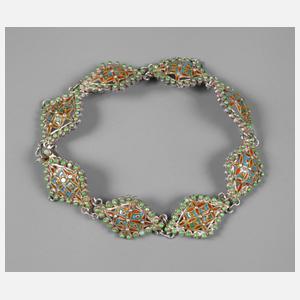 Armband Silber mit Email