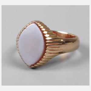 Siegelring Schichtachat