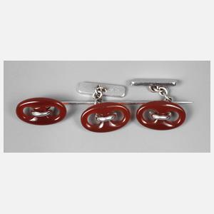 Karneol Schmuckset für Herren